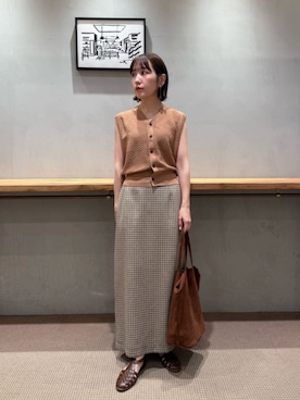 鈴木紗羅さん（レディース・155cm）の夏コーディネート