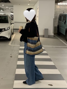 「agnes b.（アニエスベー）のアイテム」を使った、mさん（レディース・157cm）の秋コーディネート