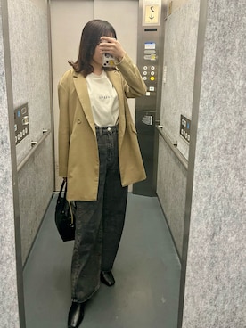 「CULLNI（クルニ）のアイテム」を使った、ももさん（レディース・160cm）の春コーディネート