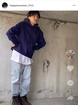 MARTINE ROSE(マーティンローズ)のパーカーを使った人気ファッション ...