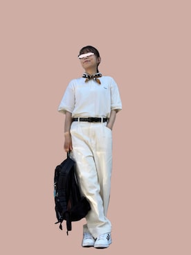 「アイテム（財布/小物）」を使った、おかめたまこさん（レディース・153cm）の秋コーディネート