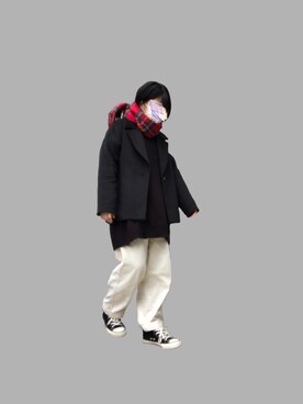 「Green　Parks（グリーンパークス）のアイテム」を使った、おかめたまこさん（レディース・153cm・40代）の冬コーディネート