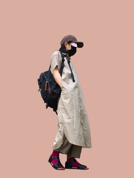 「Green　Parks（グリーンパークス）のアイテム」を使った、おかめたまこさん（レディース・153cm・40代）の夏コーディネート