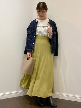 「Te chichi（テチチ）のアイテム（デニムジャケット）」を使った、yanagiさん（レディース・158cm）の秋コーディネート