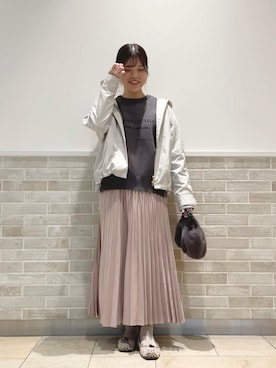 「Te chichi（テチチ）のアイテム（マウンテンパーカー）」を使った、yanagiさん（レディース・158cm）の秋コーディネート