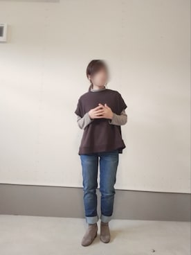 「FREE’S PHRASE（フリーズフレーズ）のアイテム」を使った、LittleLilyさん（レディース・153cm）の春コーディネート