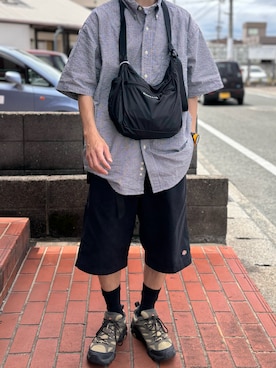 「MERRELL（メレル）のアイテム」を使った、牛たたき¥280さん（メンズ・170cm）の春コーディネート