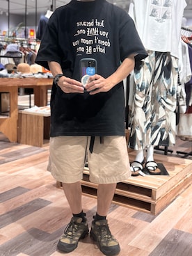 「MERRELL（メレル）のアイテム」を使った、牛たたき¥280さん（メンズ・170cm）の夏コーディネート