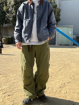 牛たたき¥280さん（メンズ・170cm）の冬コーディネート