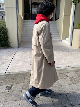 「YAECA（ヤエカ）のアイテム（ジャケット/アウター）」を使った、牛たたき¥280さん（メンズ・170cm）の冬コーディネート