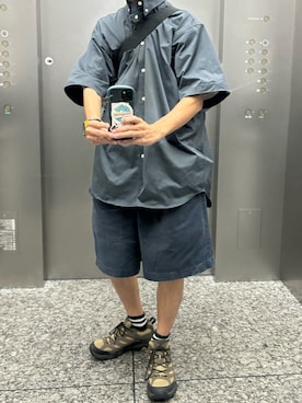 「MERRELL（メレル）のアイテム」を使った、牛たたき¥280さん（メンズ・170cm）の夏コーディネート