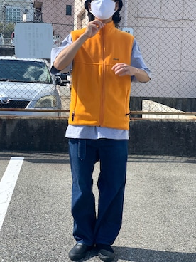 「TENBOX（テンボックス）のアイテム（スリッポン）」を使った、牛たたき¥280さん（メンズ・170cm）の秋コーディネート
