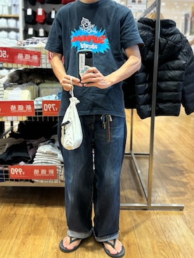 「CIAOPANIC（チャオパニック）のアイテム」を使った、牛たたき¥280さん（メンズ・170cm）の秋コーディネート