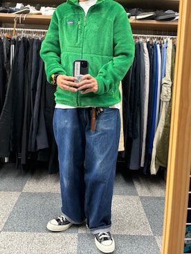 「パタゴニア」｜牛たたき¥280さん（メンズ・170cm）の秋コーディネート