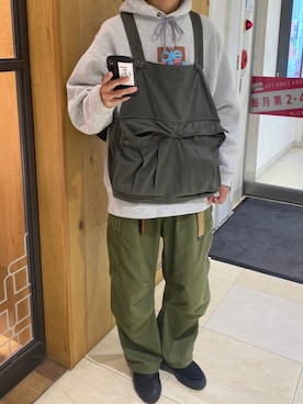 「TENBOX（テンボックス）のアイテム（スリッポン）」を使った、牛たたき¥280さん（メンズ・170cm）の秋コーディネート