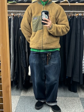 「アイテム（スリッポン）」を使った、牛たたき¥280さん（メンズ・170cm）の冬コーディネート