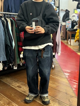 「CIAOPANIC（チャオパニック）のアイテム」を使った、牛たたき¥280さん（メンズ・170cm）の秋コーディネート