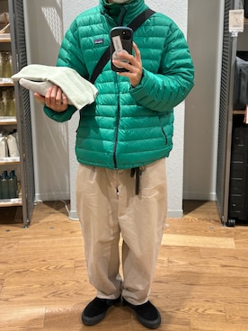 「アイテム（スリッポン）」を使った、牛たたき¥280さん（メンズ・170cm）の冬コーディネート