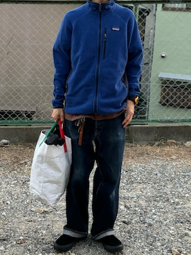 「アイテム（スリッポン）」を使った、牛たたき¥280さん（メンズ・170cm）の冬コーディネート