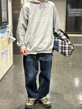 牛たたき¥280さん（メンズ・170cm）の冬コーディネート