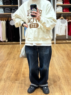 「Russell Athletic（ラッセルアスレティック）のアイテム」を使った、牛たたき¥280さん（メンズ・170cm）の春コーディネート