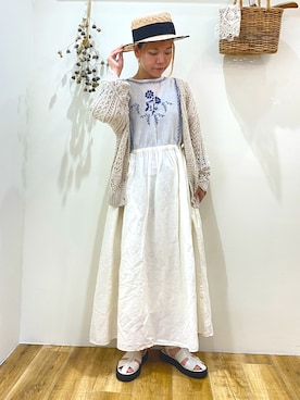 「TSUHARU by Samansa Mos2（ツハルバイサマンサモスモス）のアイテム（ワンピース/ドレス）」を使った、suzukiさん（レディース・152cm）の春コーディネート