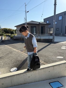 「アイテム（スニーカー）」を使った、川端 香奈子さん（キッズ・110cm）の秋コーディネート