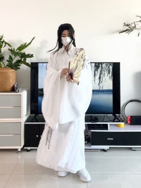 「国潮」｜赵闲梗さん（メンズ・162cm）の夏コーディネート