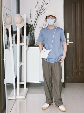 「日系极简」｜赵闲梗さん（メンズ・162cm）の春コーディネート