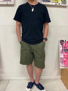 「キャンバスシューズ」｜WILLE51さん（メンズ・168cm）の夏コーディネート