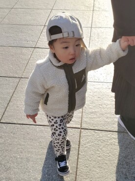 「GERRY（ジェリー）のアイテム（帽子）」を使った、haru☺︎さん（キッズ・90cm）の冬コーディネート