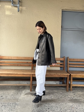 「anuke（アンヌーク）のアイテム（パンツ）」を使った、miki8_097さん（レディース・152cm）の春コーディネート