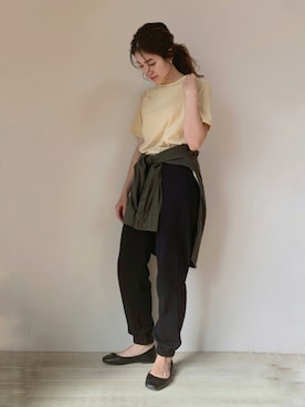 「アイテム（スウェットパンツ）」を使った、miki8_097さん（レディース・152cm）の秋コーディネート