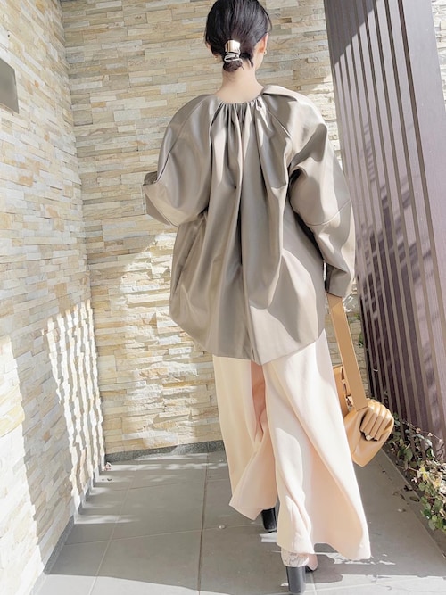 CLANE（クラネ）の「EGG FAKE LEATHER JACKET（ライダース
