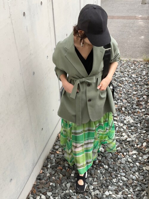 CLANE（クラネ）の「MIX COLOR BELT JACKET（テーラード