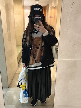 「REFLEM（レフレム）のアイテム（帽子）」を使った、はづもちさん（レディース・160cm）の春コーディネート