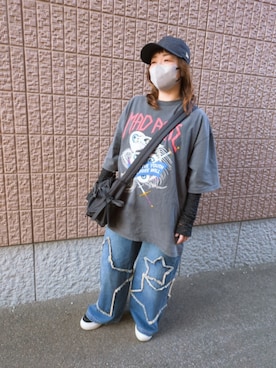 「RNA（アールエヌエー）のアイテム」を使った、mocoさん（レディース・150cm）の春コーディネート