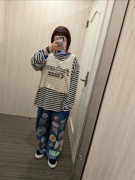 「Candy Stripper（キャンディストリッパー）のアイテム」を使った、mocoさん（レディース・150cm）の春コーディネート