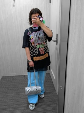 「RNA（アールエヌエー）のアイテム」を使った、mocoさん（レディース・150cm）の夏コーディネート