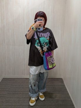 「RNA（アールエヌエー）のアイテム」を使った、mocoさん（レディース・150cm）の夏コーディネート