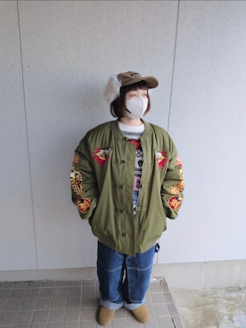 「Candy Stripper（キャンディストリッパー）のアイテム」を使った、mocoさん（レディース・150cm）の冬コーディネート