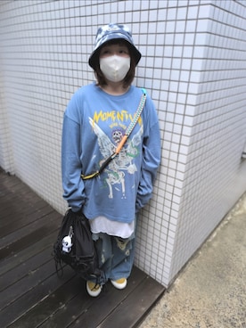 「RNA（アールエヌエー）のアイテム」を使った、mocoさん（レディース・150cm）の夏コーディネート
