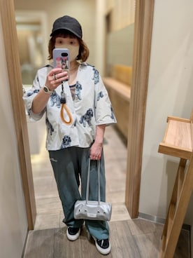 「アイテム（スウェットパンツ）」を使った、mocoさん（レディース・150cm）の夏コーディネート
