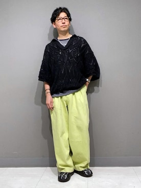 「OOFOS（ウーフォス）のアイテム」を使った、MASAKIさん（メンズ・172cm）の夏コーディネート