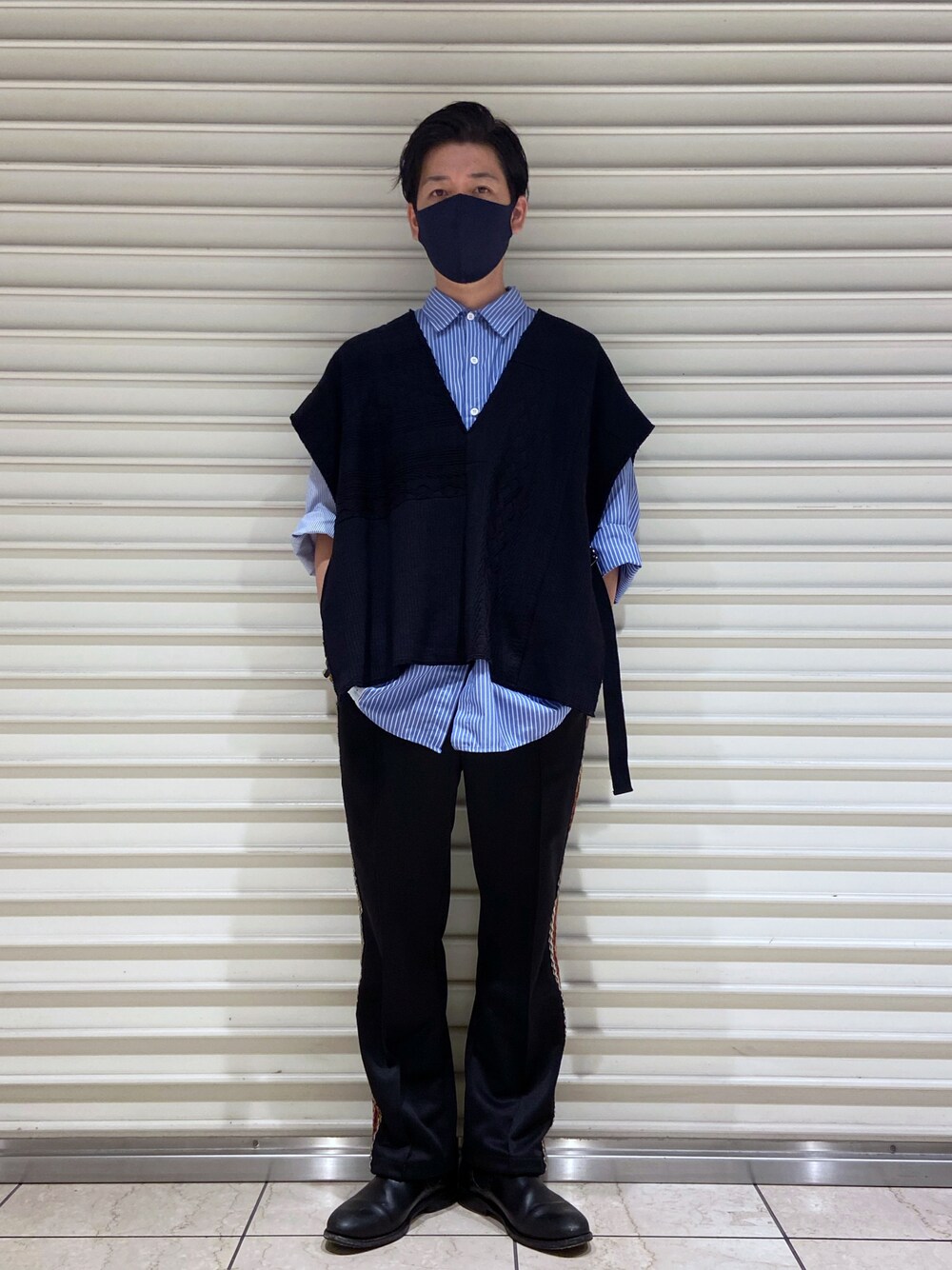 ニット セーター MANASTASH(マナスタッシュ)　W's PATCHWORK VEST　パッチワークベスト レディース MANASTASH ニット セーター MANASTASH(マナスタッシュ) W's