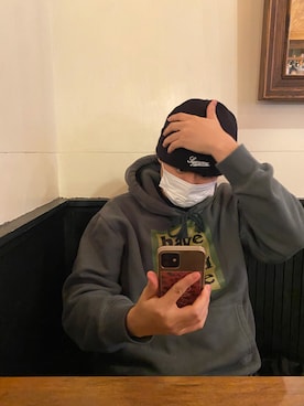 「Have a good time（ハバグッタイム）のアイテム（パーカー）」を使った、Takuさん（メンズ・167cm）の春コーディネート