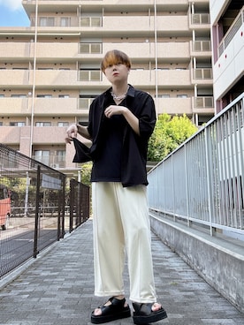 「アイテム（ブレスレット）」を使った、Teddy bear🧸さん（メンズ・177cm）の夏コーディネート