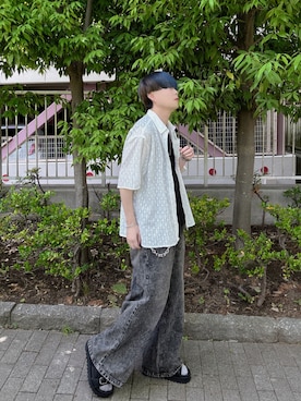 「NO WAY（ノーウェイ）のアイテム」を使った、Teddy bear🧸さん（メンズ・177cm）の夏コーディネート