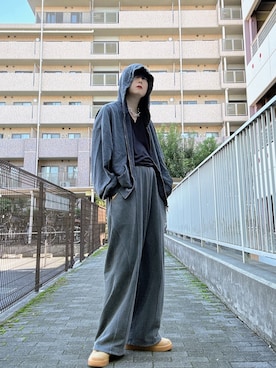 「Burner（バーナー）のアイテム」を使った、Teddy bear🧸さん（メンズ・177cm）の秋コーディネート