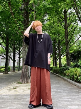 Teddy bear🧸さん（骨格ウェーブ・メンズ・177cm）の夏コーディネート